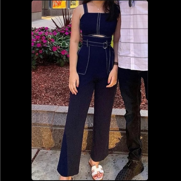 Navy Blue Jumpsuit - Picture 1 of 6